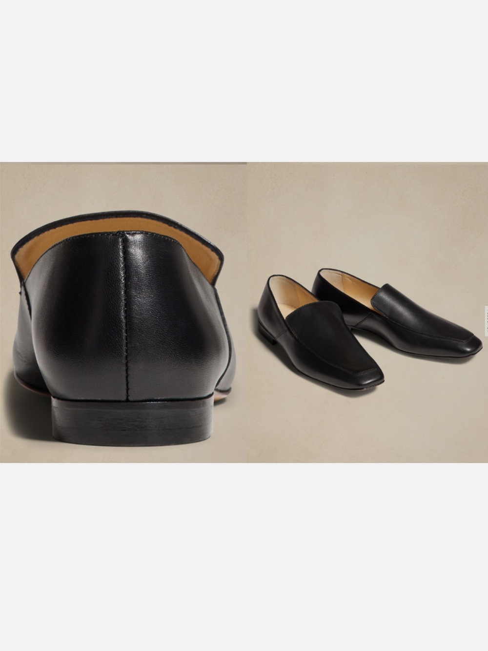 Banana Republic Black Slip on Loafer Size 8.5